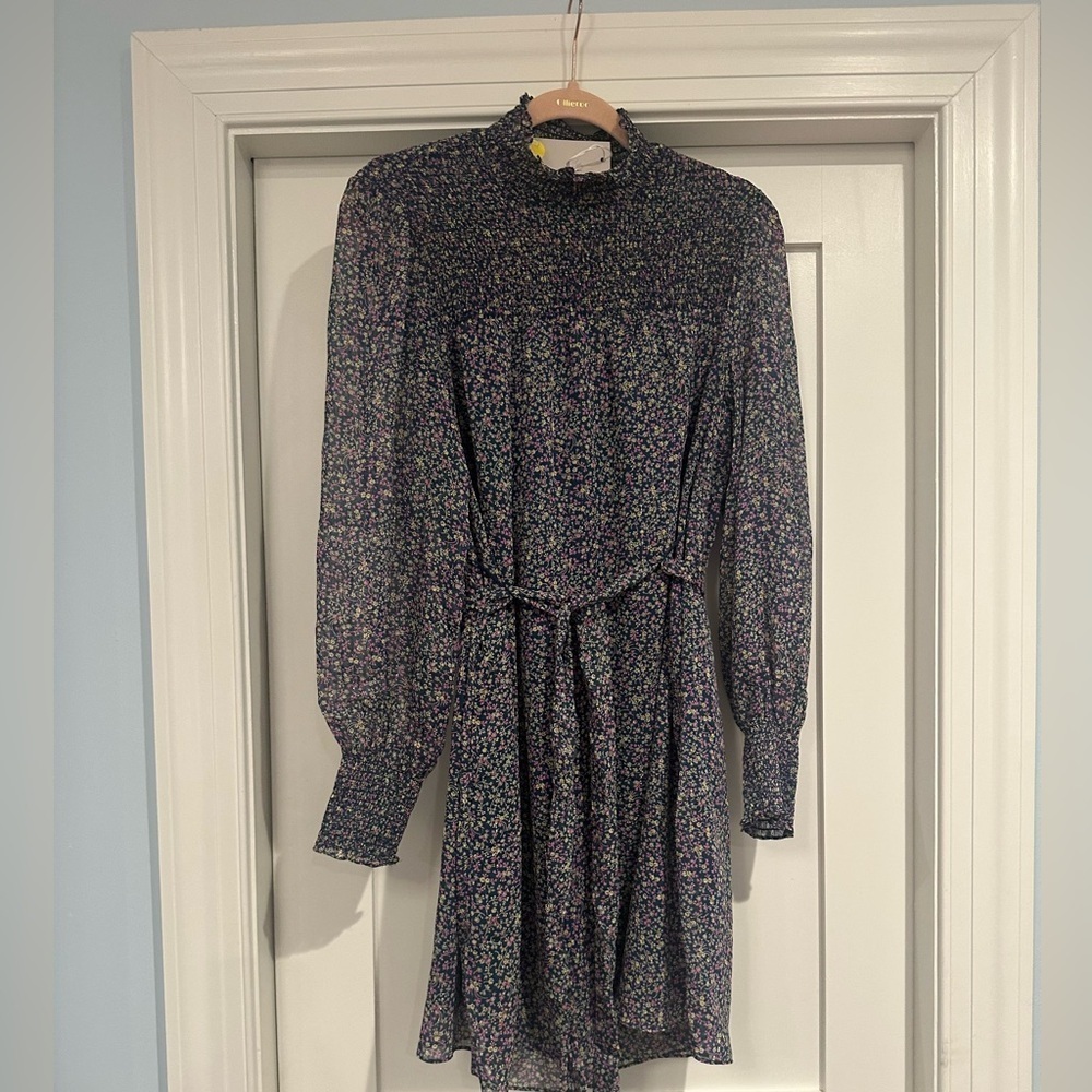 NWT Boden smocked yoke metallic dress